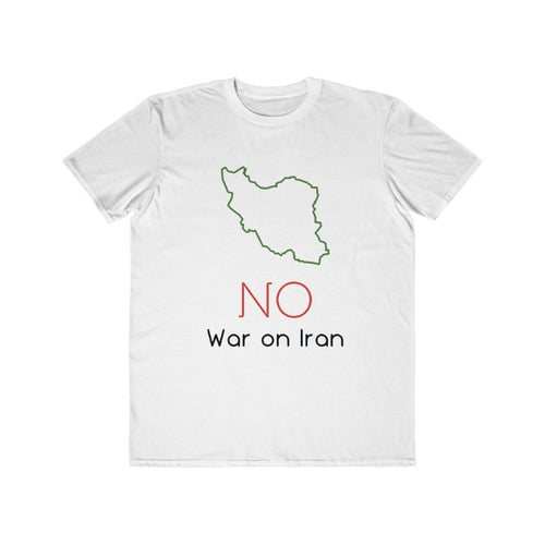 No War On Iran Men's Lightweight Fashion Tee