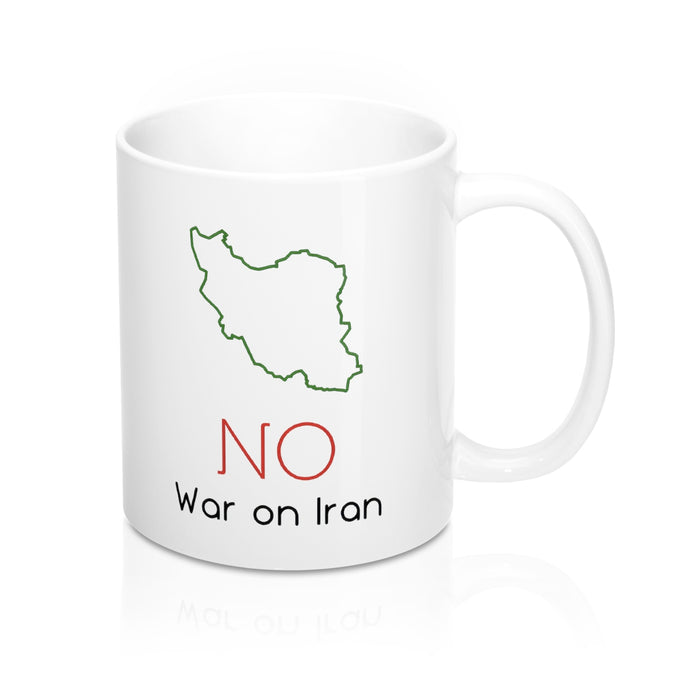 No War On Iran Mug 11oz