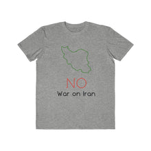 Load image into Gallery viewer, No War On Iran Men&#39;s Lightweight Fashion Tee