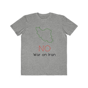 No War On Iran Men's Lightweight Fashion Tee