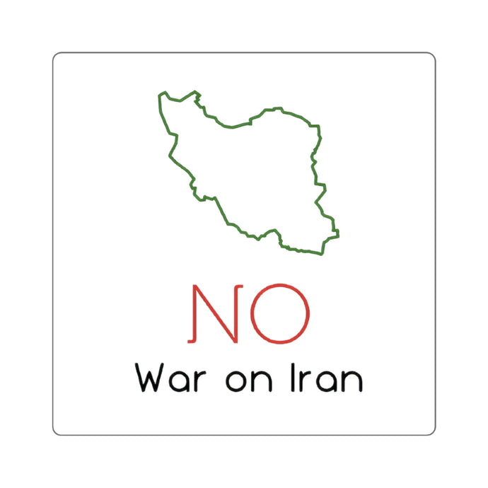 No War On Iran Sticker